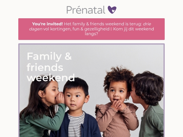 Family, friends & een weekend vol fun: Mail, jij bent uitgenodigd 💜