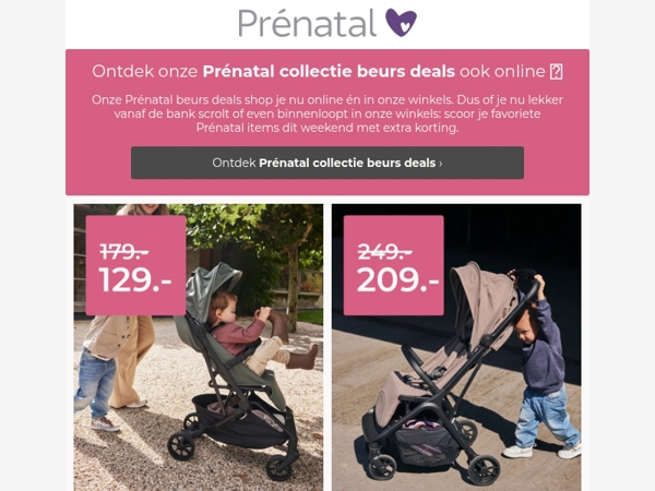 Onze Prénatal favorieten nu met beurs kortingen 💜