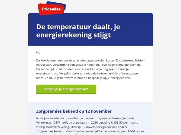 Voorkom een hoge energierekening