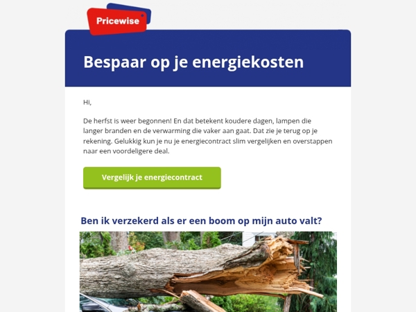 🍂 De herfst is begonnen = hoger energieverbruik