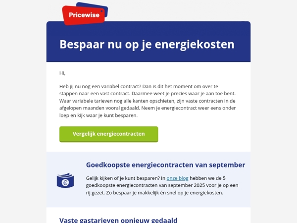 Gasprijzen opnieuw gedaald 📉