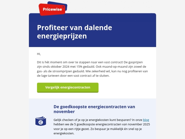 Gasprijs 15% gedaald in één jaar 📉