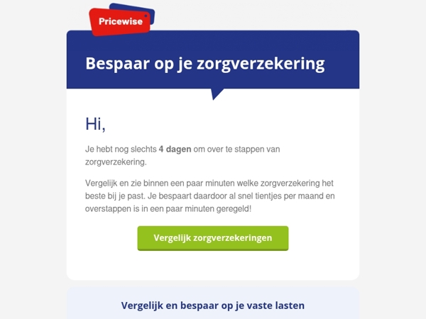 ⏰ Nog 4 dagen om over te stappen