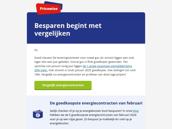 Gasprijs bijna 30% lager in één jaar 📉