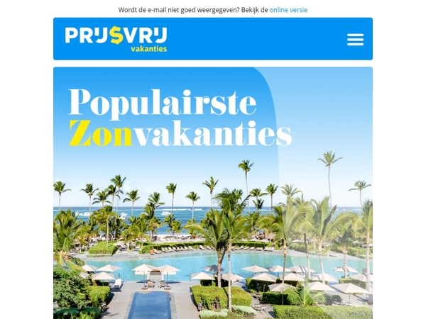 Dit zijn populaire zonvakanties voor 2026 ☀️