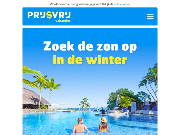 Zoek de zon op in de winter!