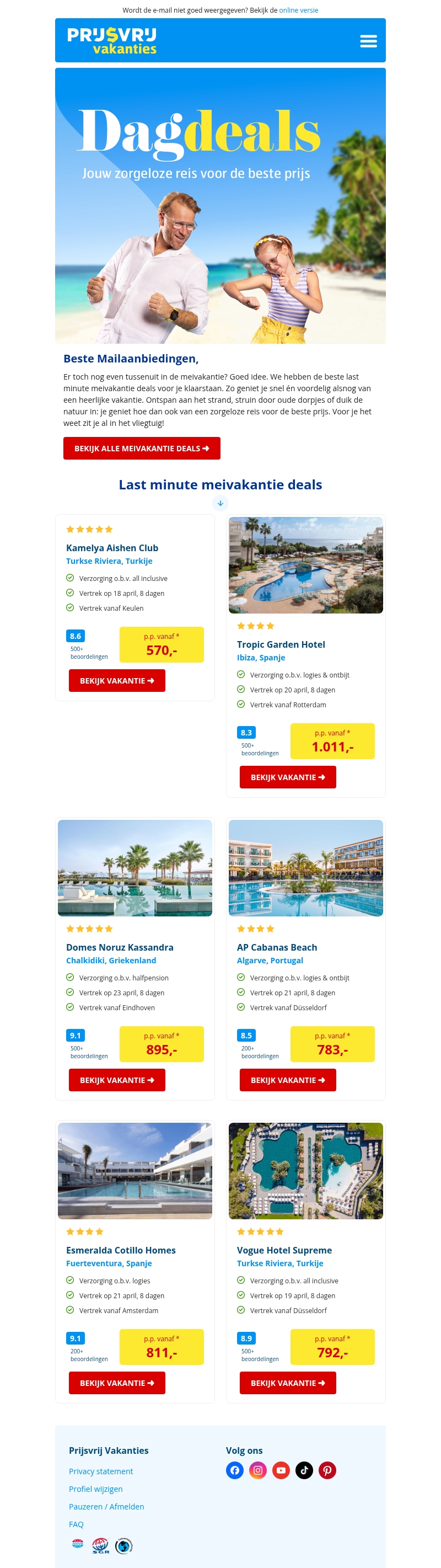 ☀️ Meivakantie last minutes: jouw deal wacht op je! ☀️ Meivakantie last minutes: jouw deal wacht op je!