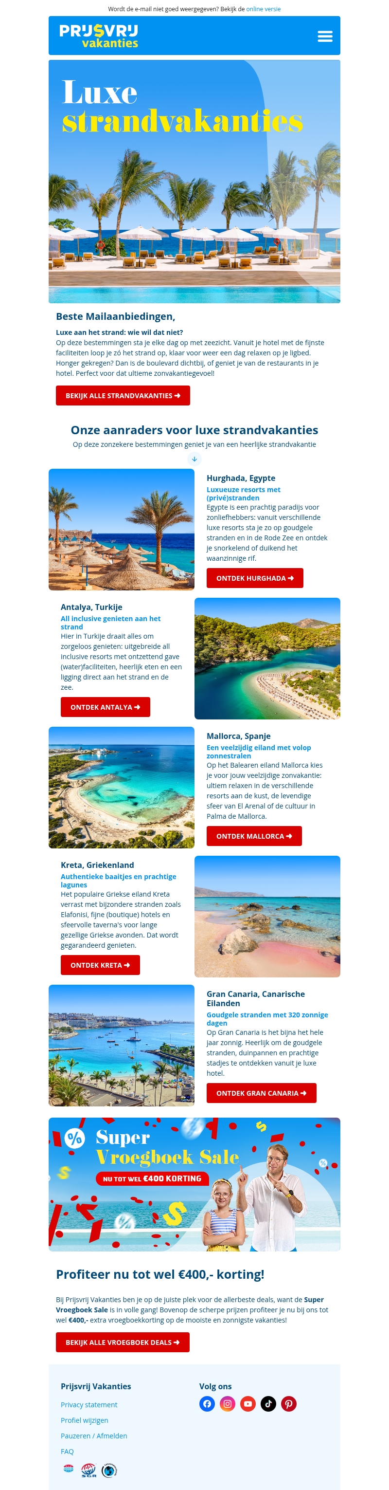 🤩 Dit zijn onze top picks voor een luxe strandvakantie 🤩 Dit zijn onze top picks voor een luxe strandvakantie