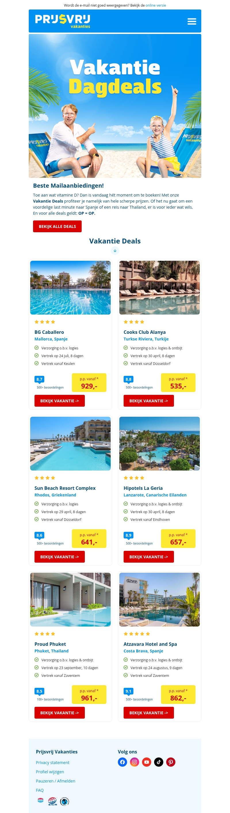 De beste deals van vandaag ⏰ De beste deals van vandaag ⏰