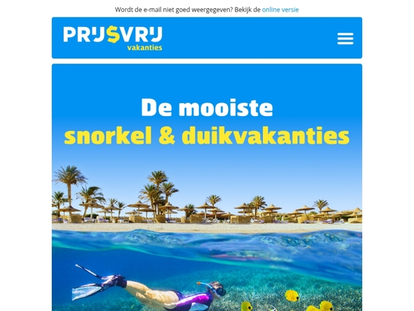 Ga met ons snorkelen of duiken! 🤿