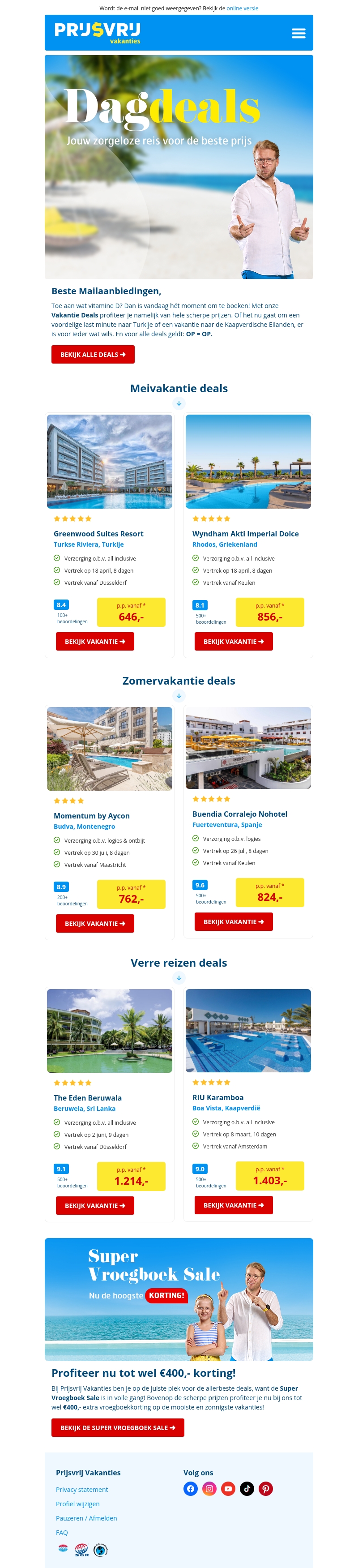 De beste deals van vandaag ⏰ De beste deals van vandaag ⏰