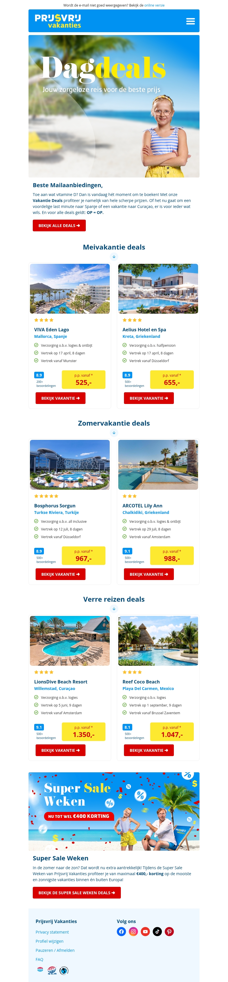 De beste deals van vandaag ⏰ De beste deals van vandaag ⏰