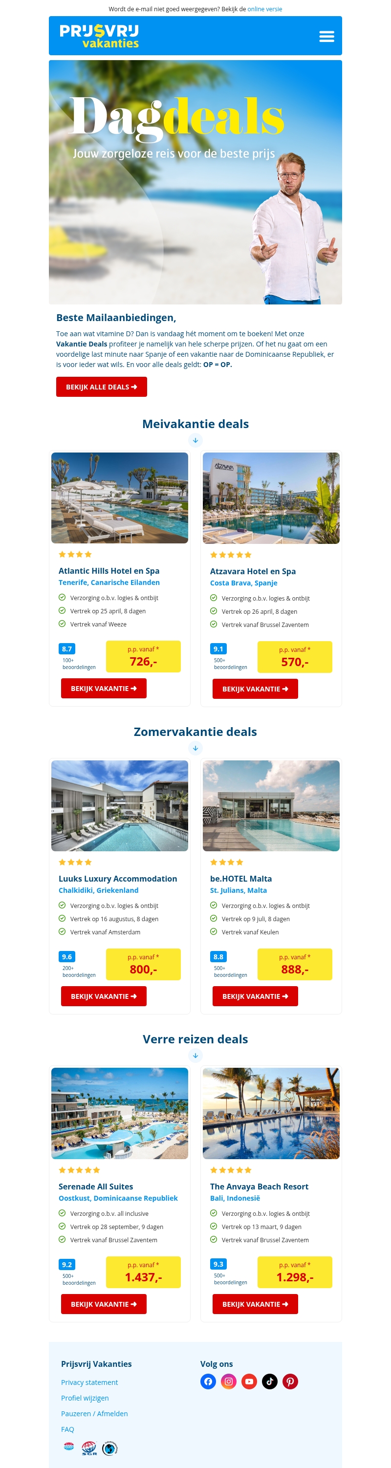 De beste deals van vandaag ⏰ De beste deals van vandaag ⏰
