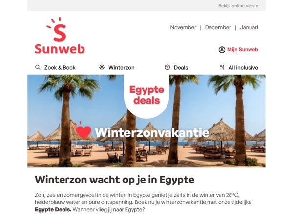 De zon wacht op jou! ☀️