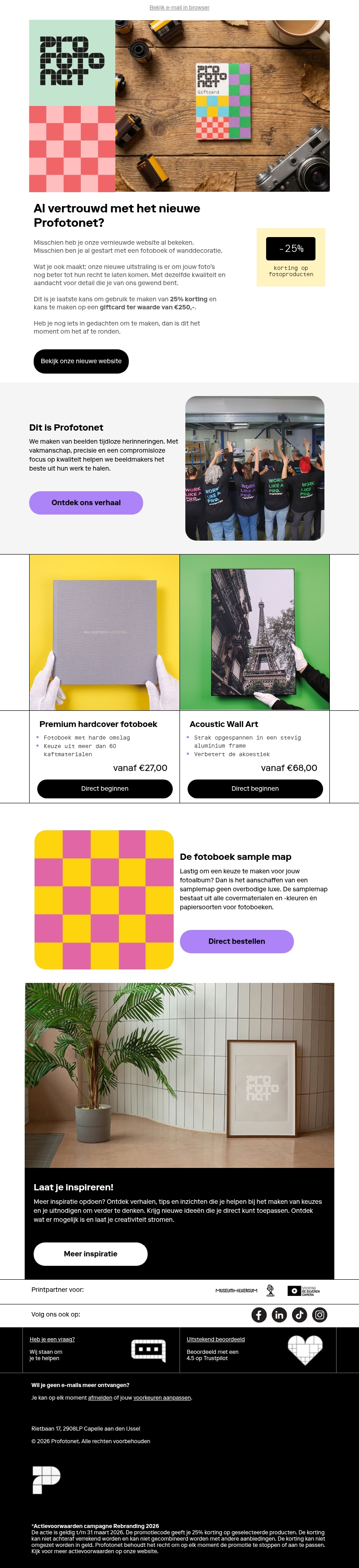 Al vertrouwd met het nieuwe Profotonet? Al vertrouwd met het nieuwe Profotonet?