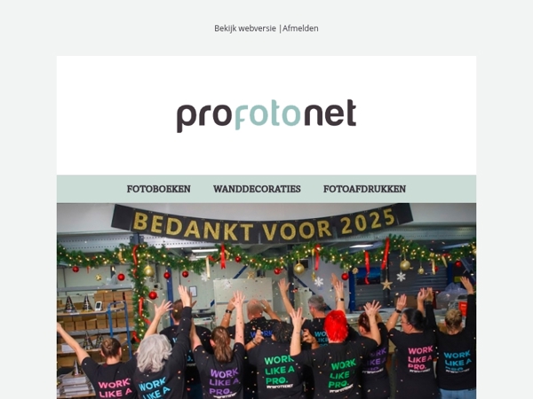 Profotonet eindejaarsboodschap en een cadeau voor jou