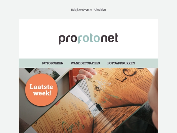 Nog maar een week 15% korting op premium fotoboeken