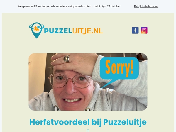 🍁 Onze herfstactie kreeg kuren... maar jij krijgt alsnog korting!