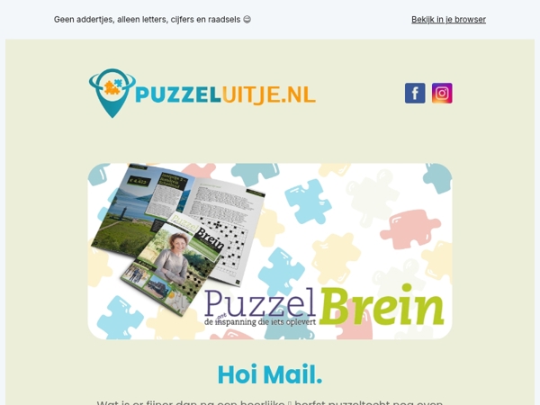 🎁 Twee gratis puzzelboeken cadeau van Puzzeluitje & Puzzelbrein!