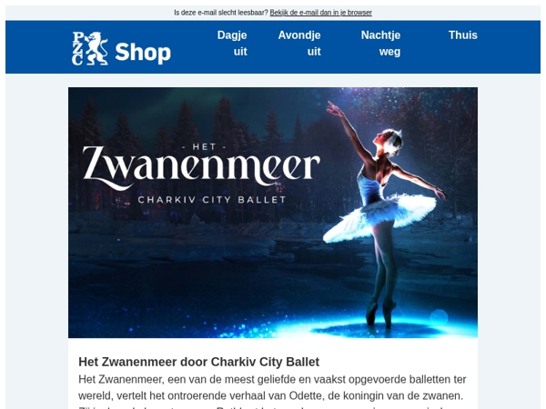 Mis dit wereldberoemde ballet niet