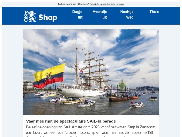 Vaar mee met de SAIL-In parade!
