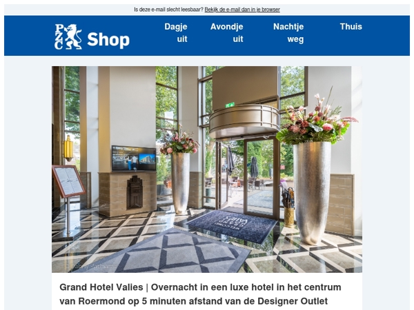 Overnacht in stijl nabij de Designer Outlet Roermond