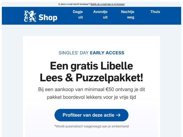 Speciaal voor jou: profiteer van deze actie