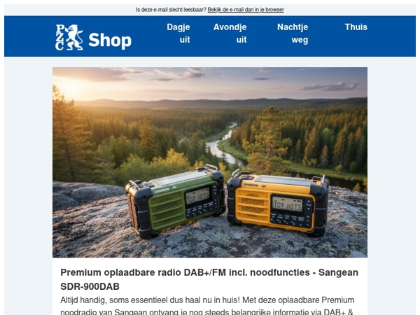 Eén radio, altijd voorbereid
