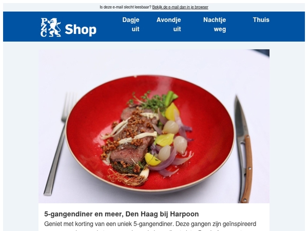 Ga ook na kerst heerlijk samen dineren met korting