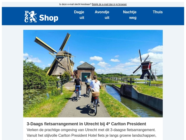 Ga er actief op uit met een fietsarrangement