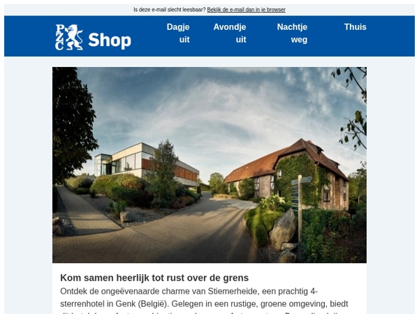 Kom samen heerlijk tot rust in een luxe hotel
