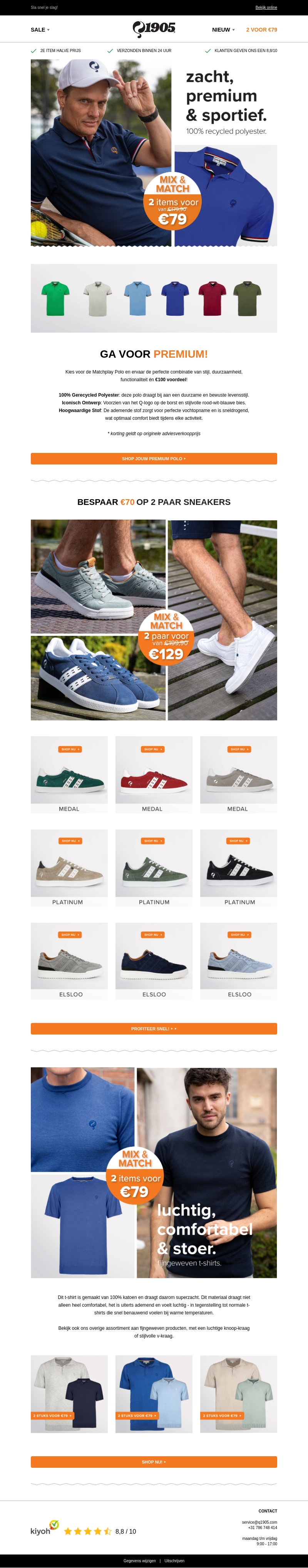 ☀️ Superdeal! 2 voor €79 polo's ☀️ Superdeal! 2 voor €79 polo's