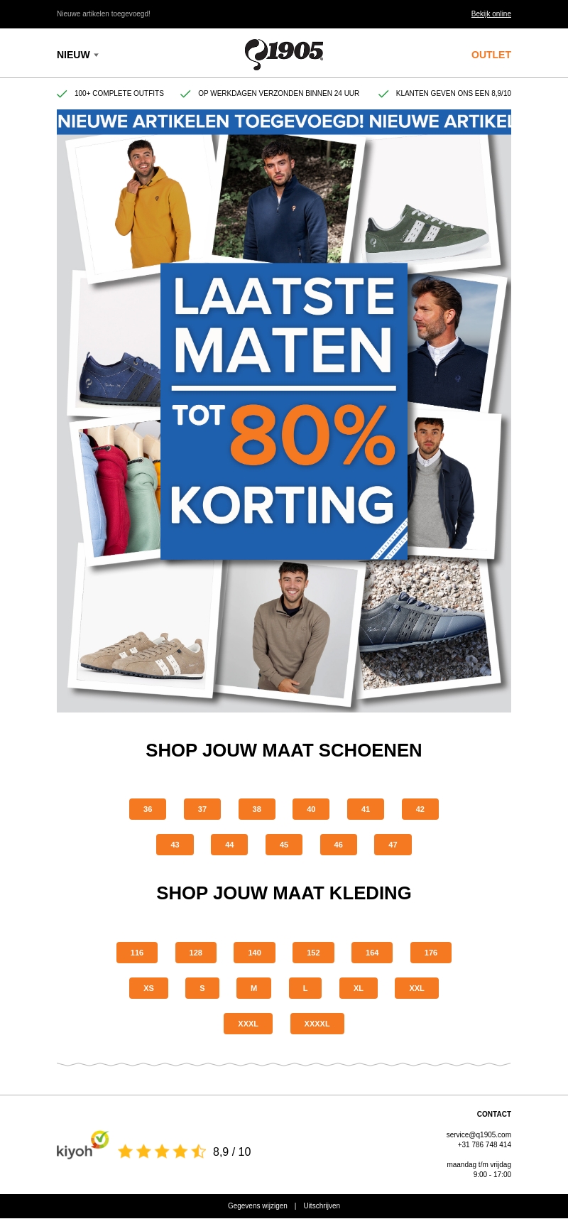 LAATSTE MATEN | tot 80% korting LAATSTE MATEN | tot 80% korting