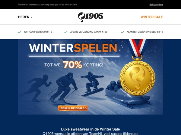 Luxe sweatwear voor €39 - tot €60 voordeel!