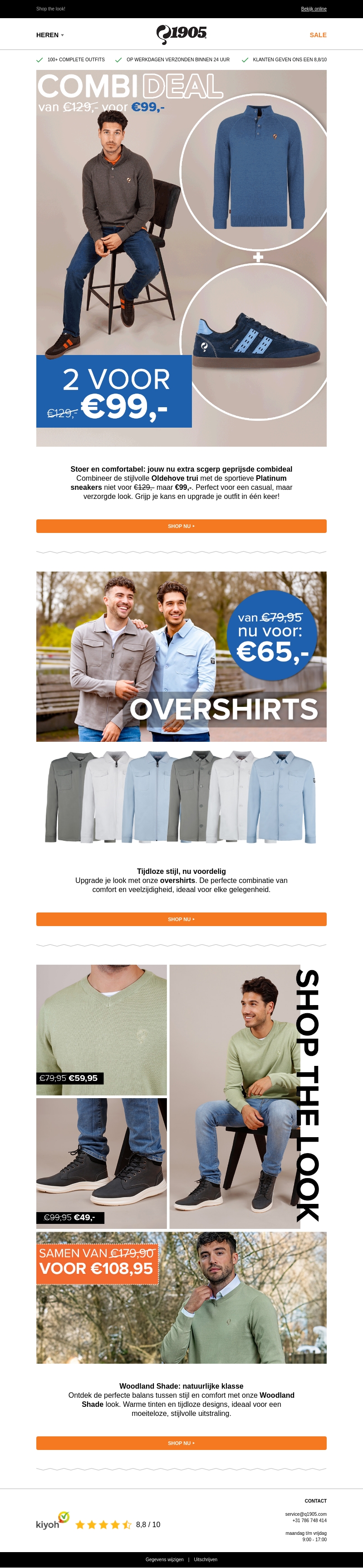 COMBIDEAL 2 voor €99! COMBIDEAL 2 voor €99!
