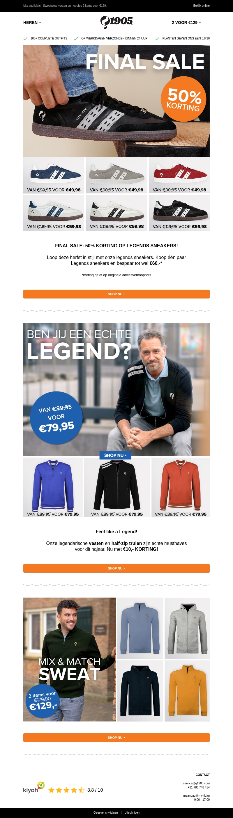 50% KORTING op de Legends Sneakers! 🥇 50% KORTING op de Legends Sneakers! 🥇