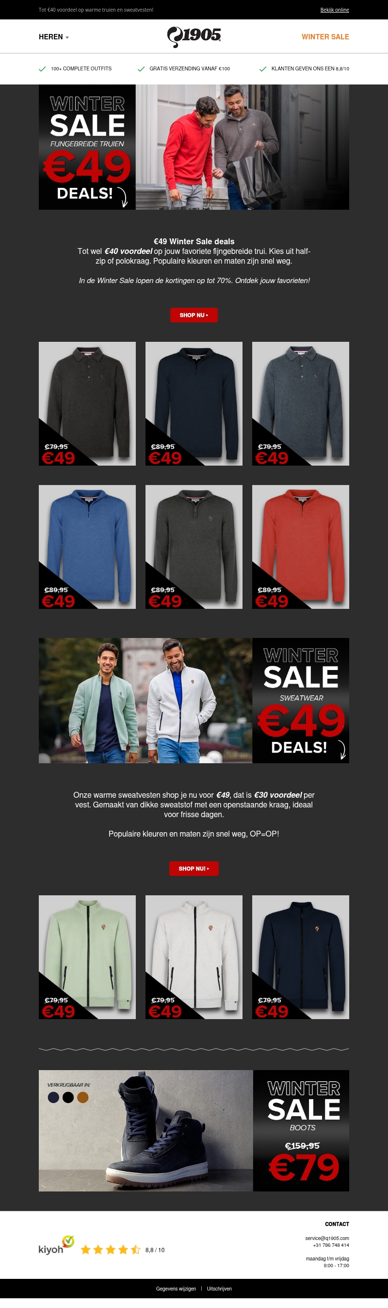 €49 Winter Sale deals! €49 Winter Sale deals!