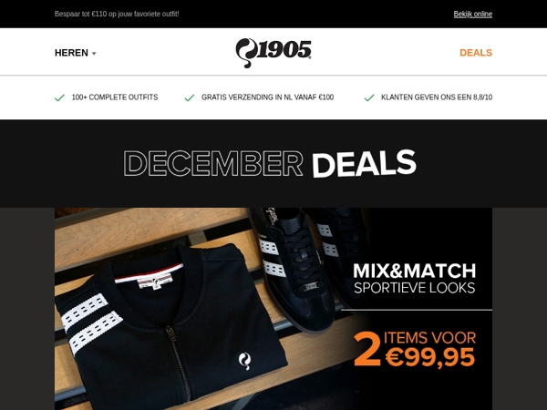 December Deals: 2 voor €99,95!