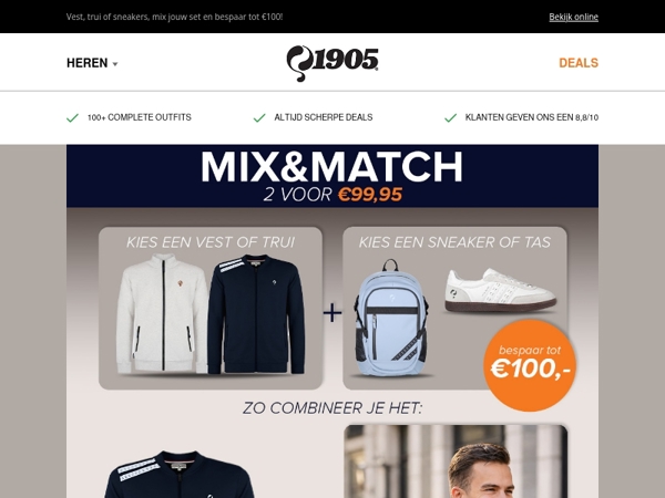 Voor frisse dagen: jouw essentials 2 items €99,95!