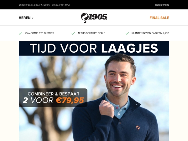 2 items €79,95 | Mix & Match polo’s & truien!