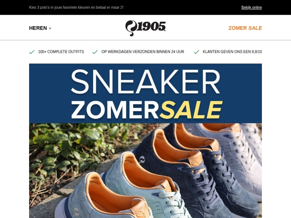 Shop nu 2 paar Kampen sneakers voor maar €129,95 en bespaar direct €90!
