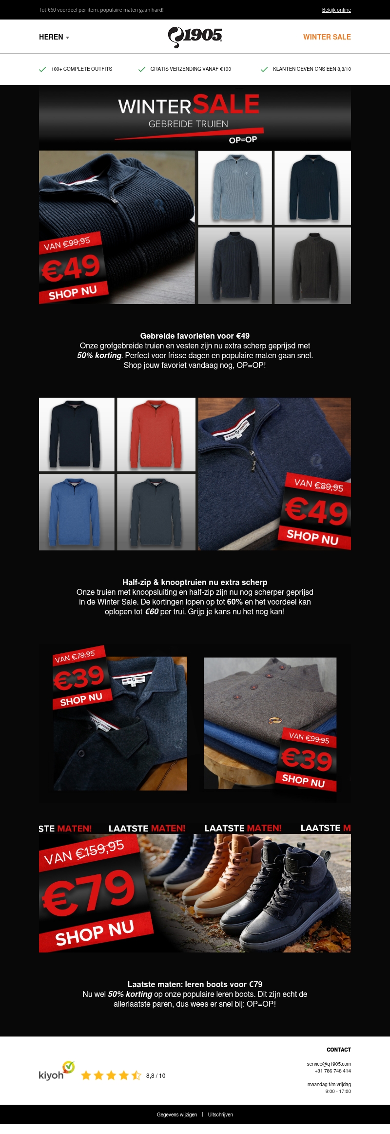 Gebreide truien nu vanaf €39! Gebreide truien nu vanaf €39!