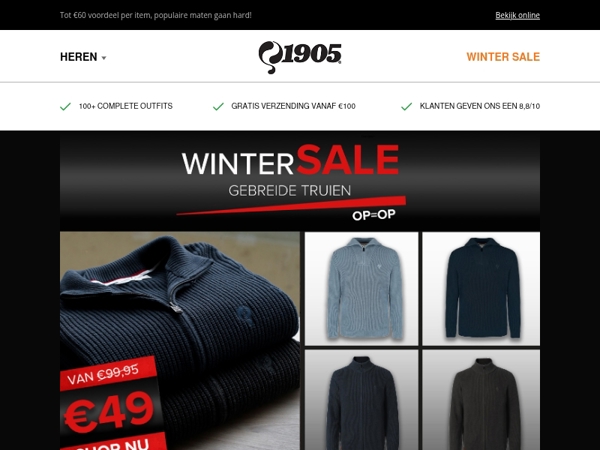 Gebreide truien nu vanaf €39!