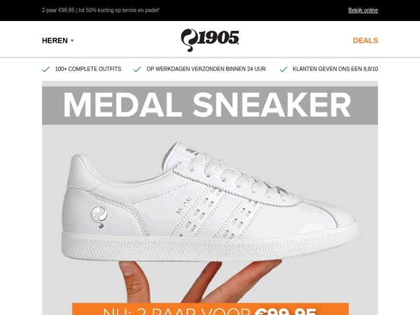 Sneakers voor een legendarische prijs!