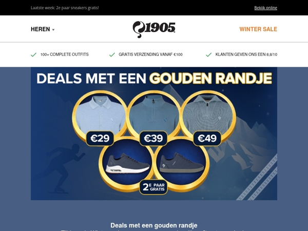 Gouden Winter Sale deals tot €60 voordeel!