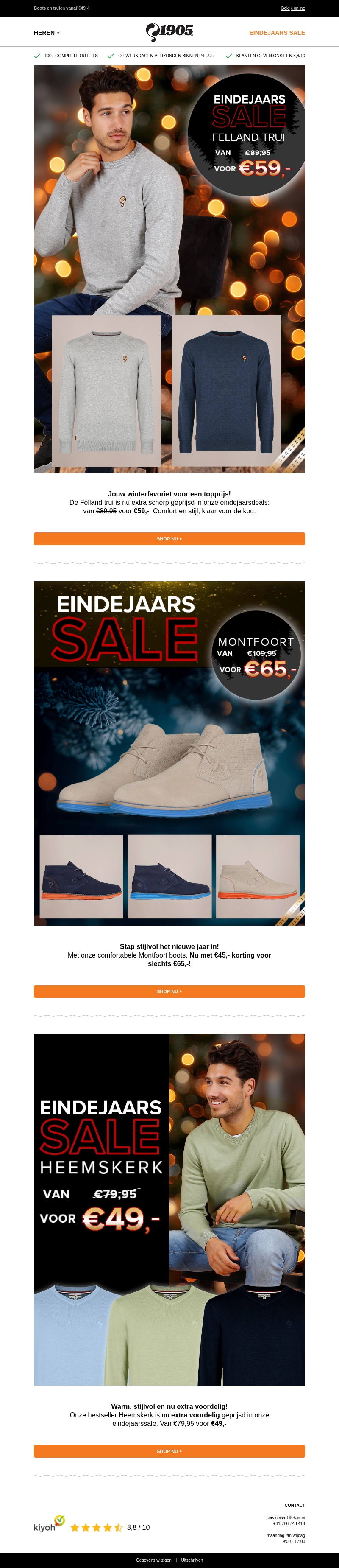 Eindejaarssale in volle gang! π Eindejaarssale in volle gang! π