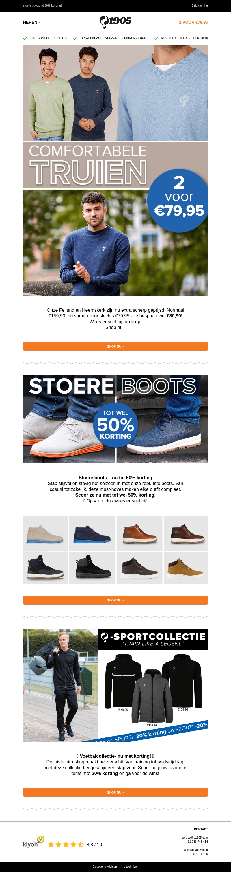 📢 Laatste kans! Truien 2 stuks voor €79,95! 📢 Laatste kans! Truien 2 stuks voor €79,95!