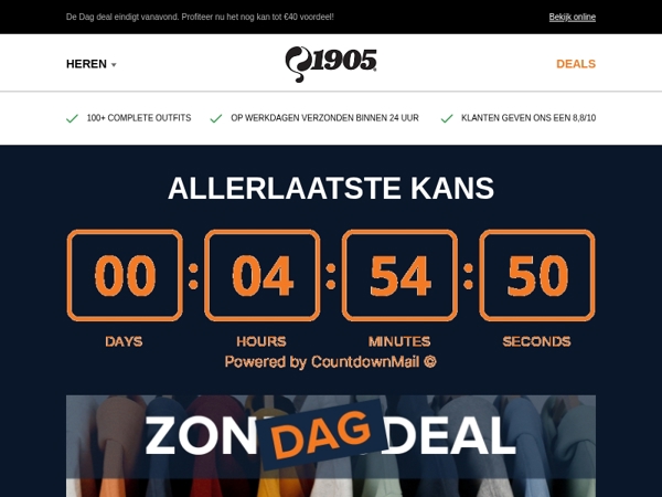 Nog maar een paar uur: €59 op geselecteerde sweats!