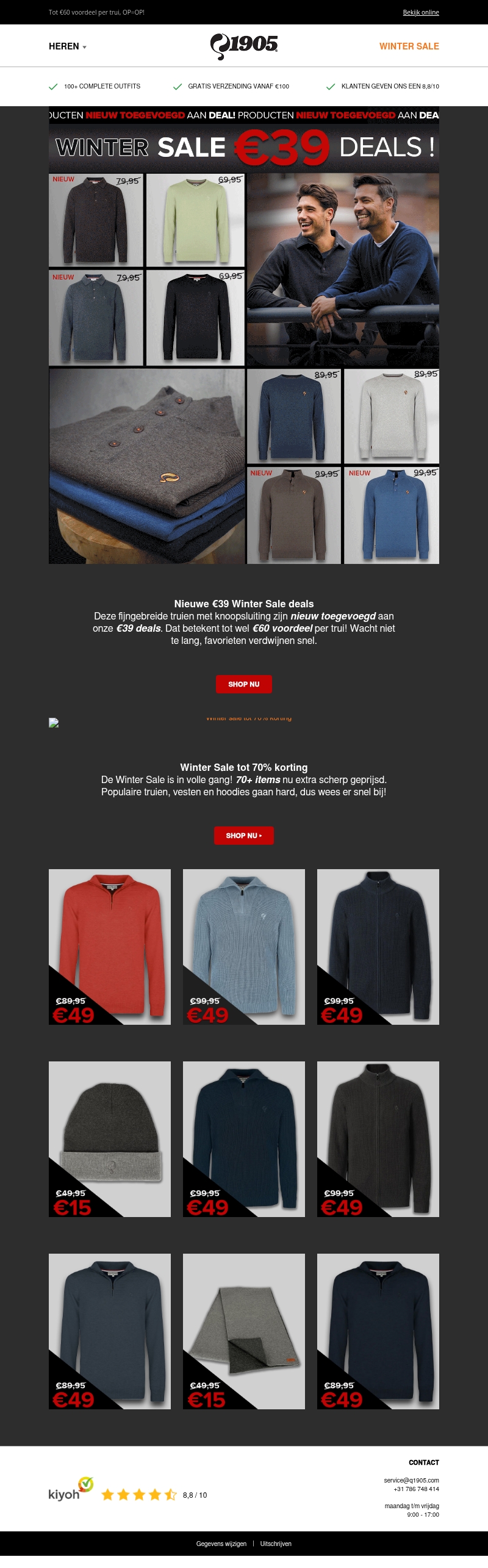 €39 Winter Sale deals: truien nieuw toegevoegd! €39 Winter Sale deals: truien nieuw toegevoegd!
