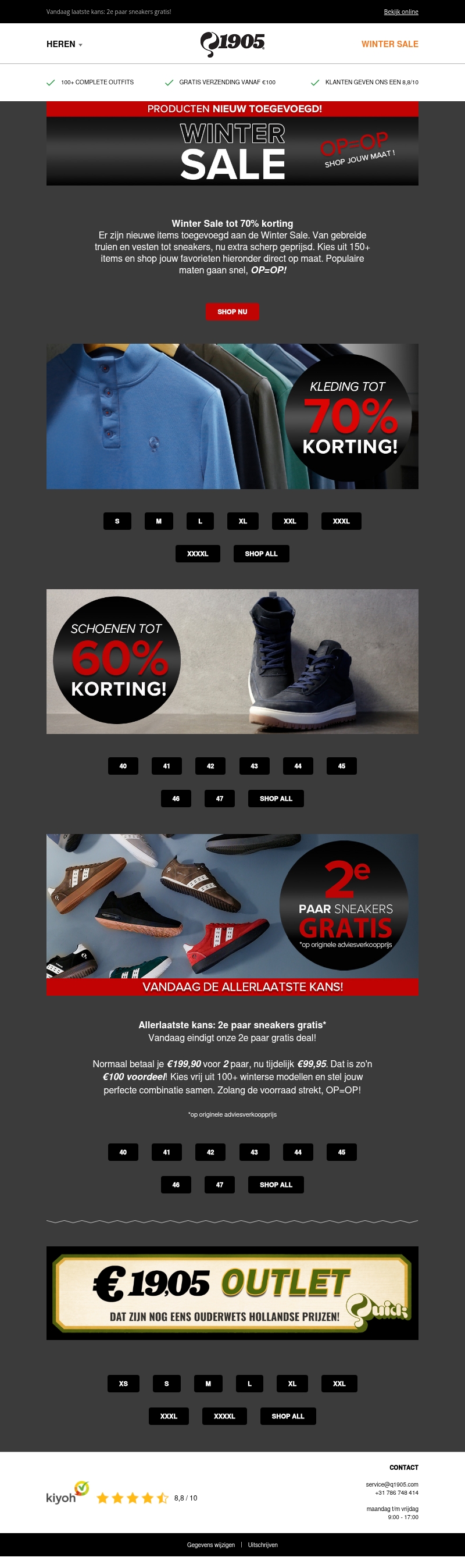 Winter Sale tot 70% korting – Producten nieuw toegevoegd! Winter Sale tot 70% korting – Producten nieuw toegevoegd!